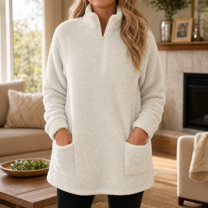 Wearlyn – Długi pół-zamek polarowy pulower Sherpa