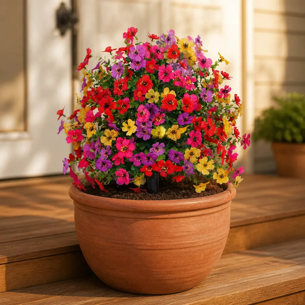 Blomora – Sztuczny bukiet kwiatowy na patyku do ogrodu i na taras