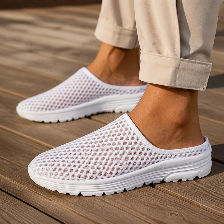 Airstep – Męskie oddychające klapki z siateczki z amortyzowaną podeszwą EVA