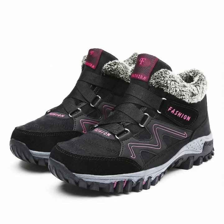 Snowstep – Damskie Zimowe Botki z Futrem
