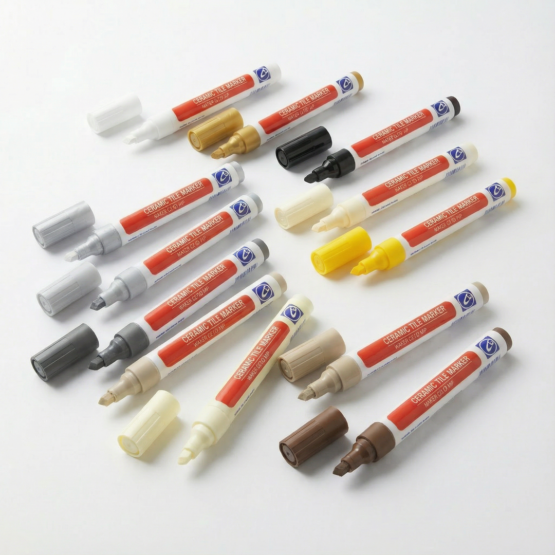 Groutglow – Wodoodporny Długopis do Fugi do Naprawy Płytek, 12 Kolorów (12 Sztuk)