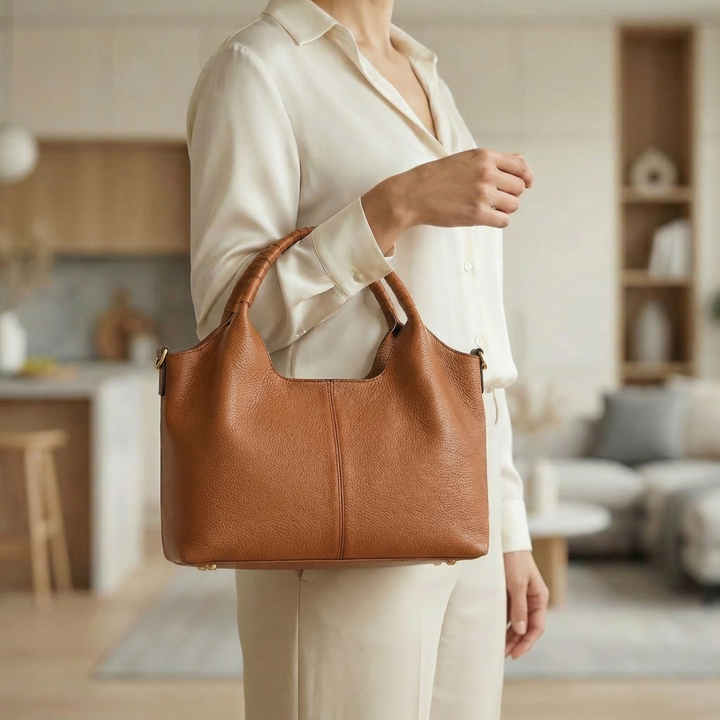 Carrina – Miękka skórzana torba hobo na co dzień