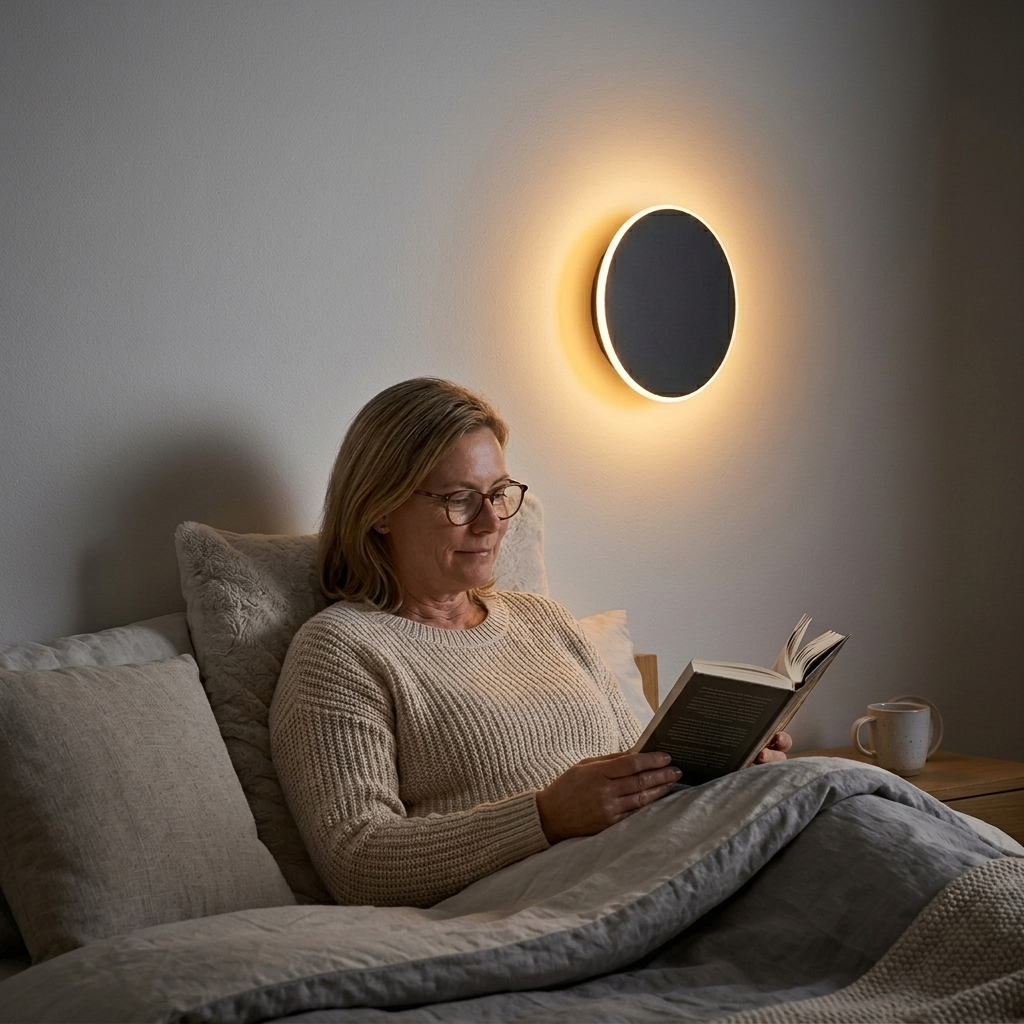 Lunaro – Lampa ścienna LED z podświetleniem Eclipse