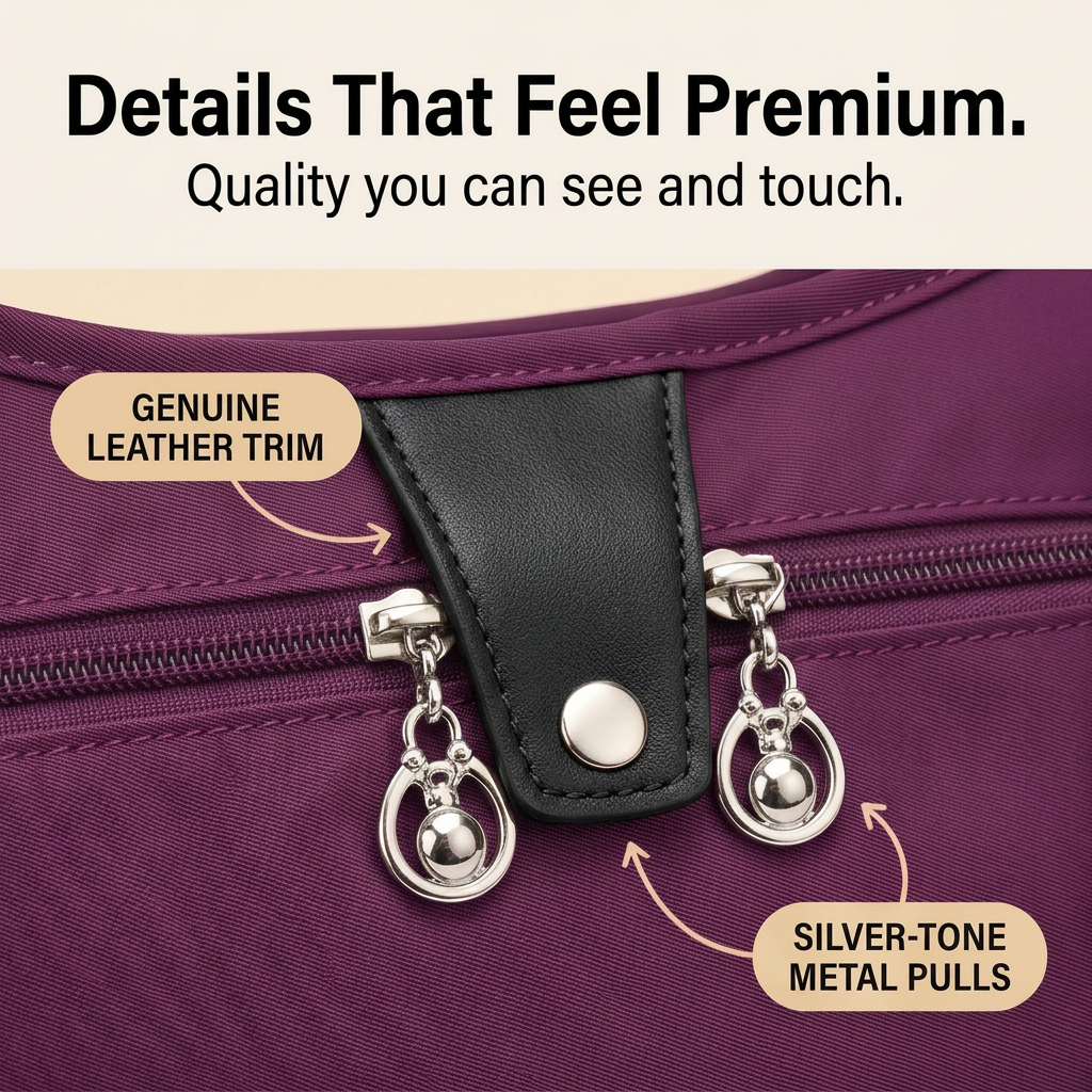 Vossa – Wodoodporna torba crossbody z 10 kieszeniami