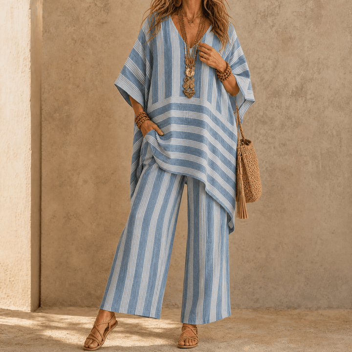 Iluma – Damska tunika boho i zestaw szerokich spodni