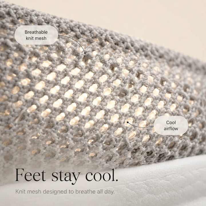 Stelora – Dzianinowe Sneakersy Slip On dla kobiet, Amortyzowane Buty do Codziennego Chodzenia