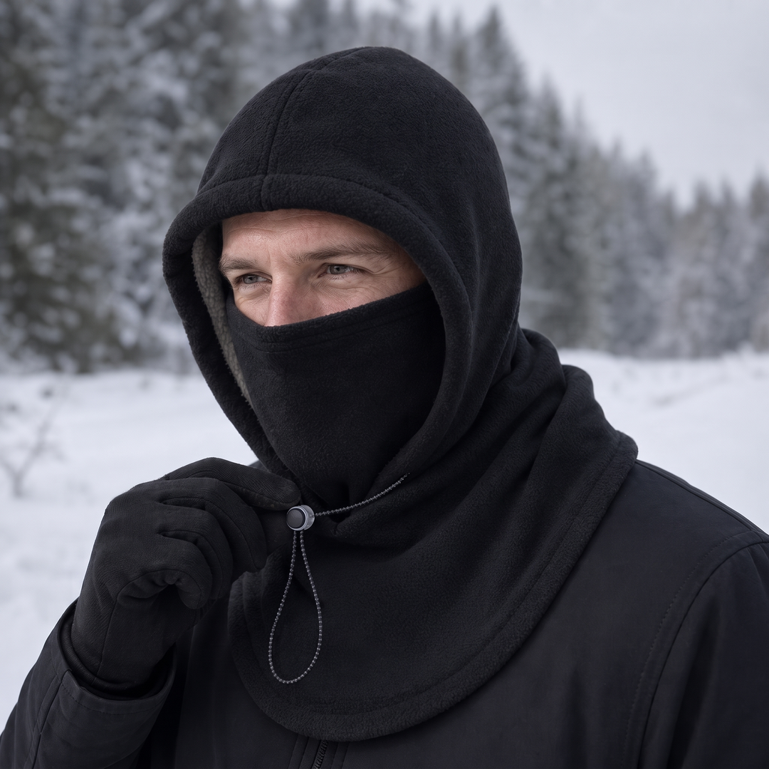 Windora – Balaklava z Fleece, Regulowana, Z Zakryciem Twarzy