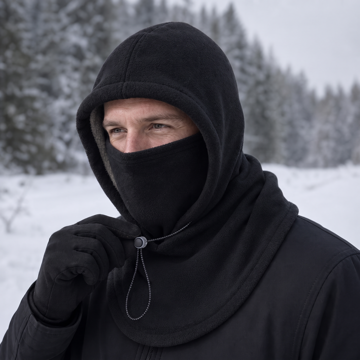 Windora – Balaklava z Fleece, Regulowana, Z Zakryciem Twarzy