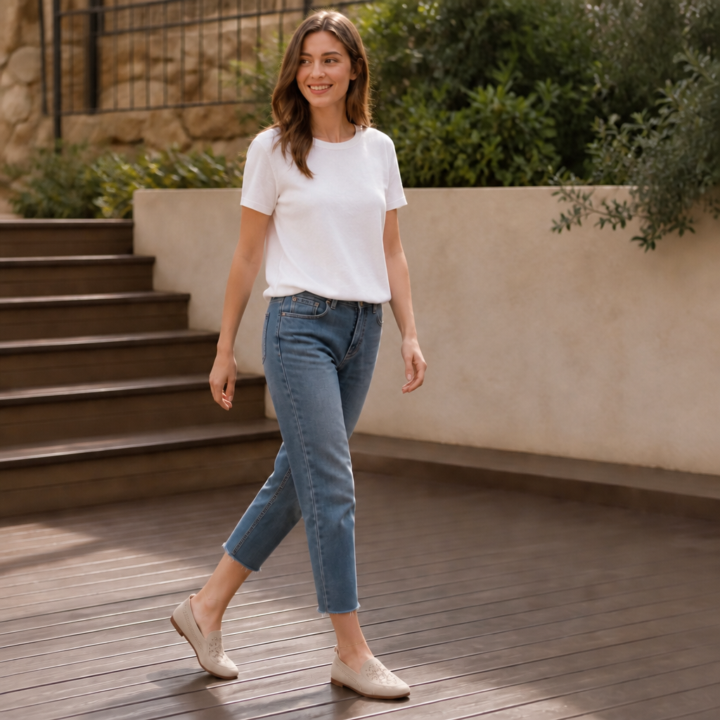 Widloom – Sneakersy Slip-On z Szerokim Noskiem