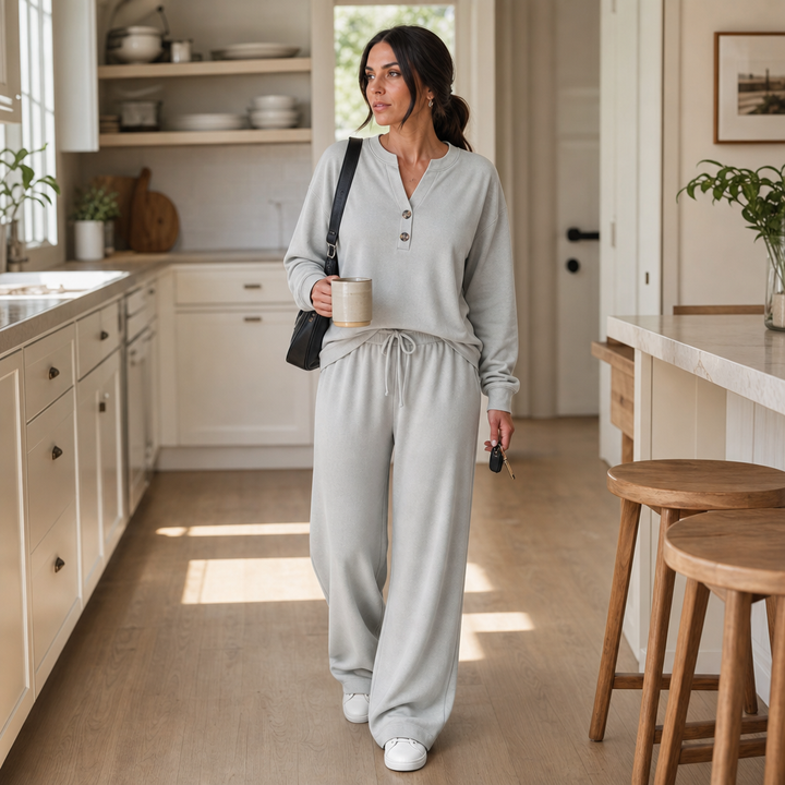 Wearbella – Zestaw z szerokimi nogawkami i paskiem