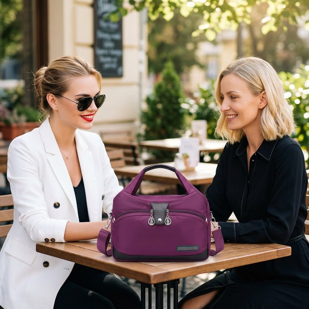 Vossa – Wodoodporna torba crossbody z 10 kieszeniami