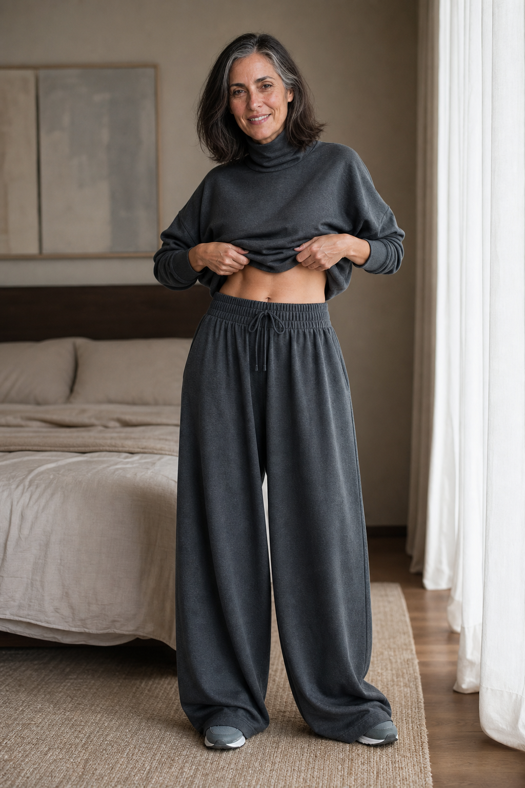 Wearbella – Zestaw z golfem i szerokimi spodniami