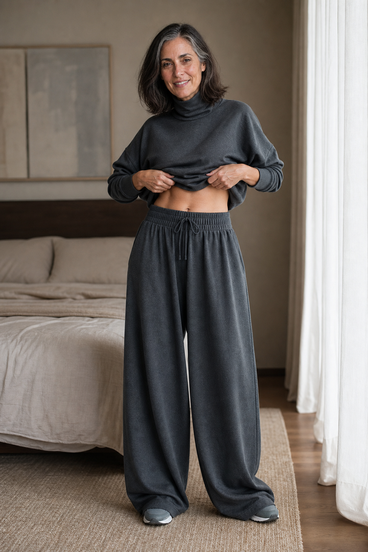 Wearbella – Zestaw z golfem i szerokimi spodniami