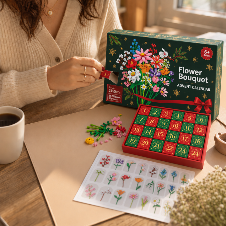 Advent Bloom – 24-dniowy kalendarz adwentowy z kwiatami do budowania