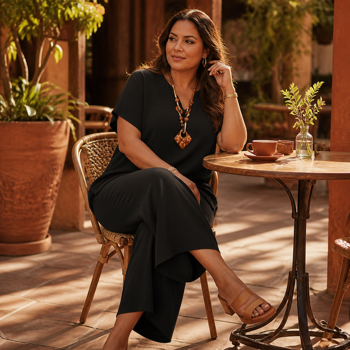 Rivelle – Damski Luźny Zestaw Plus-Size w Dwu Częściach