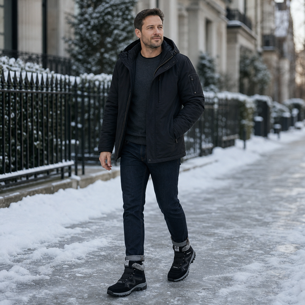 Cozywalk – Botki za kostkę z ociepleniem i antypoślizgową podeszwą