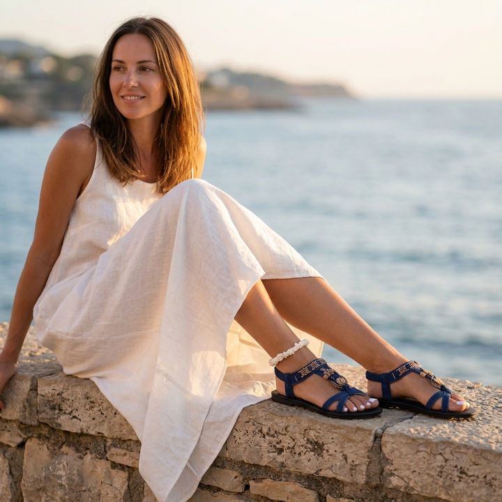 Marisol – Wyściełane sandały boho