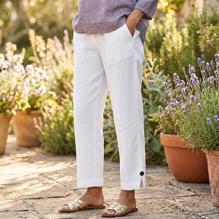 Womee – Kobiece Spodnie Cropped Soft-Stretch