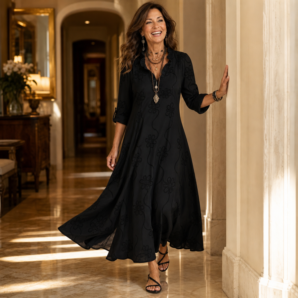 Wearbella – Sukienka Midi w Kwiatowy Wzór