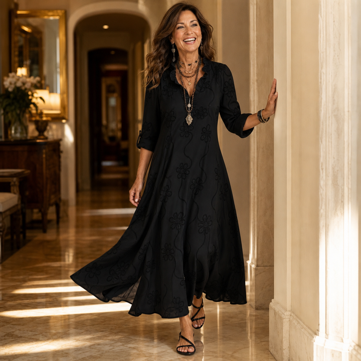 Wearbella – Sukienka Midi w Kwiatowy Wzór