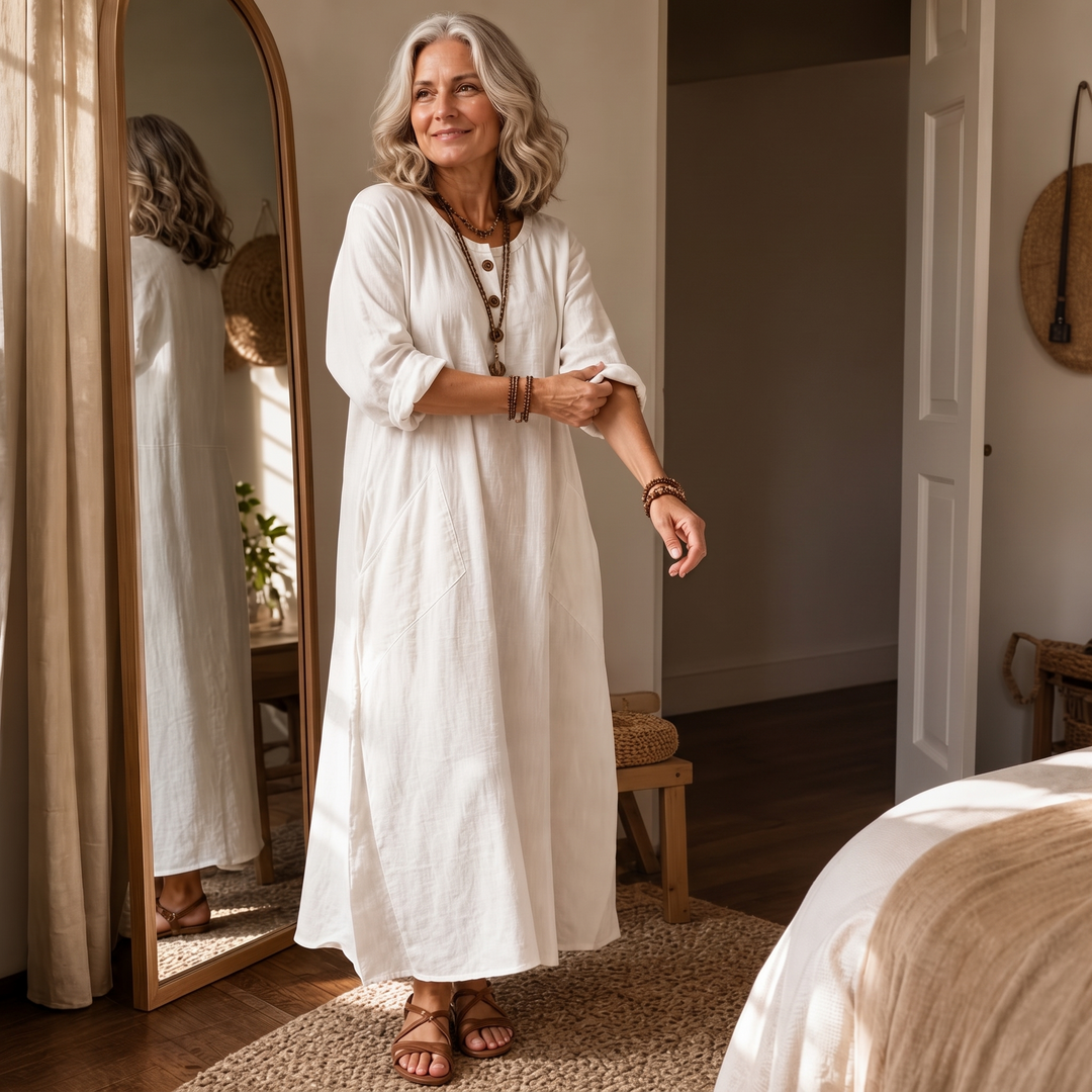 Wearbella – Bezrękawowa Sukienka Maxi z Kieszeniami