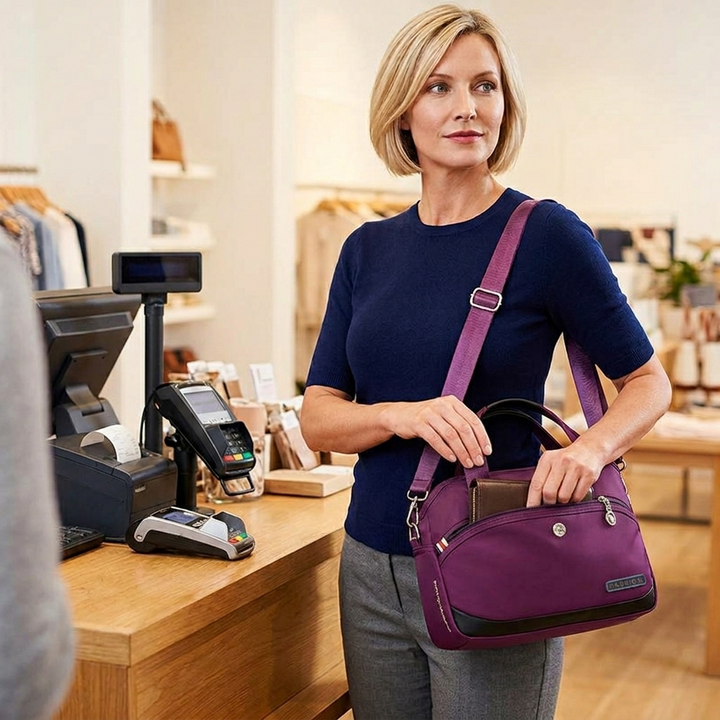 Vossa – Wodoodporna torba crossbody z 10 kieszeniami