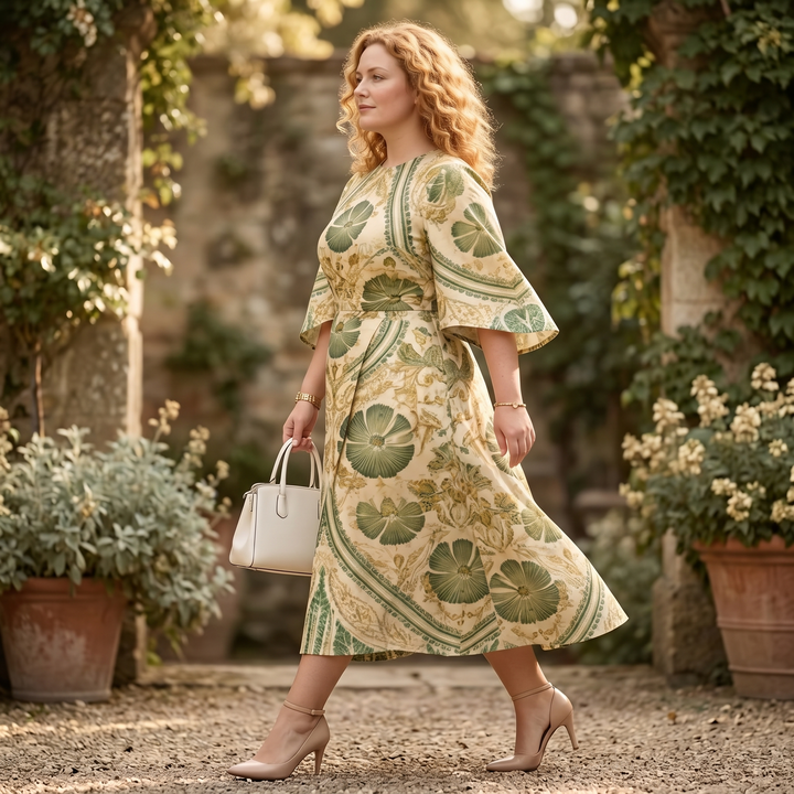 Serenza – Sukienka midi z vintage&