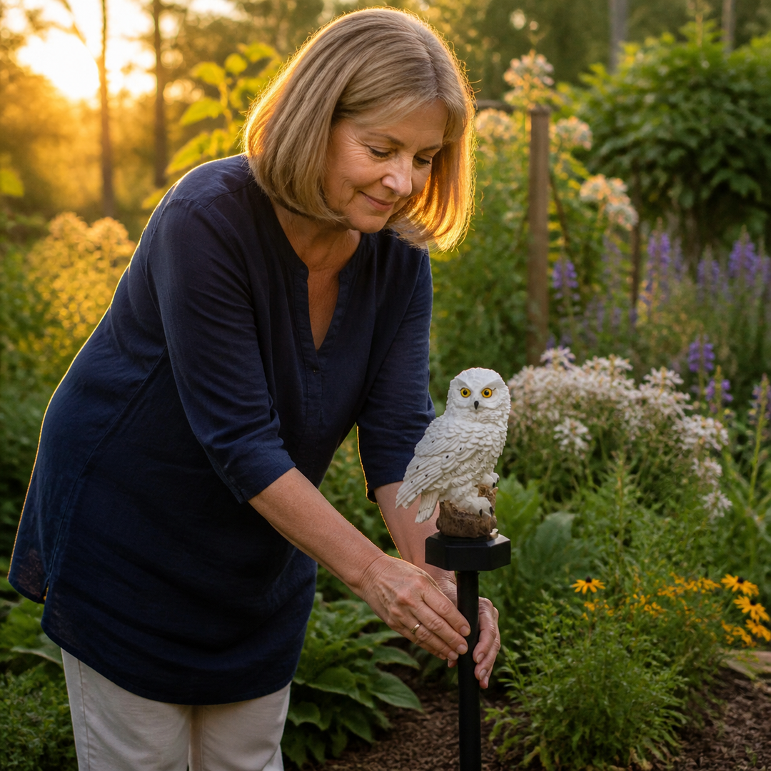 Lumora – Słoneczna Sowa do Ogrodu