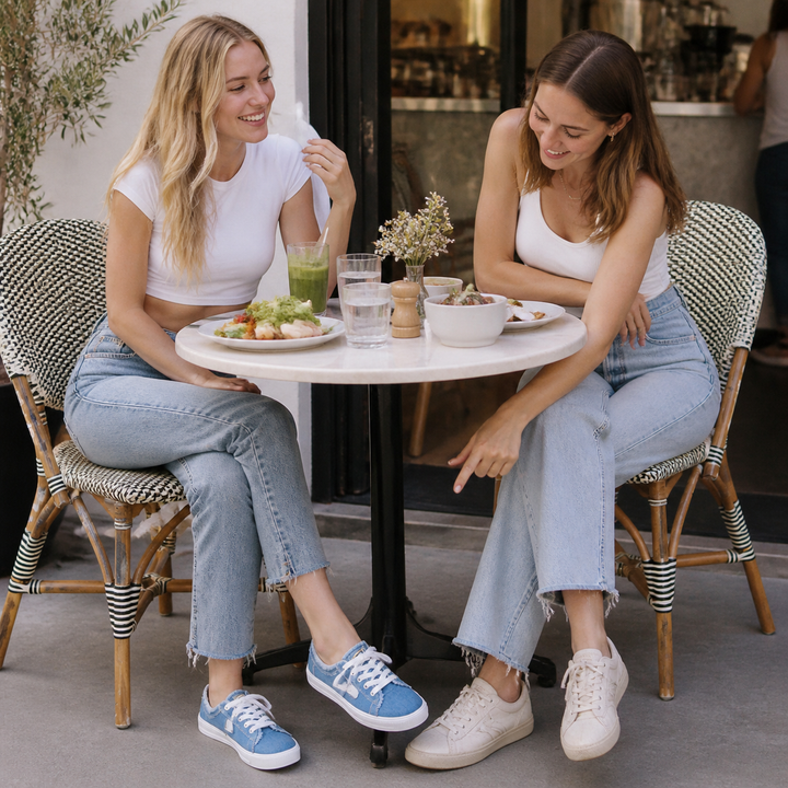 Vellora – Zniszczone Dżinsowe Sneakersy Slip-On