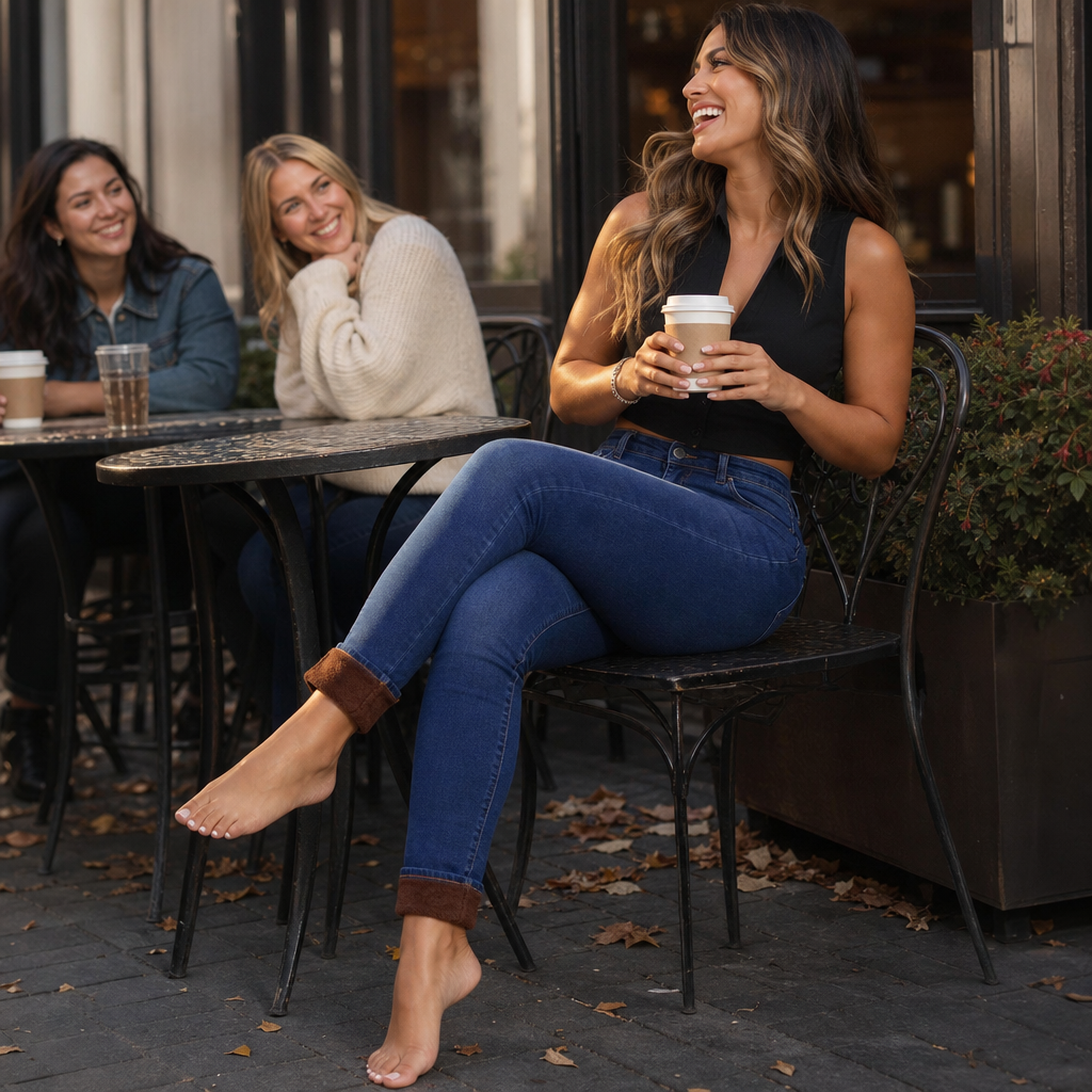 Thermabelle – Dżinsy skinny z pluszowym wykończeniem