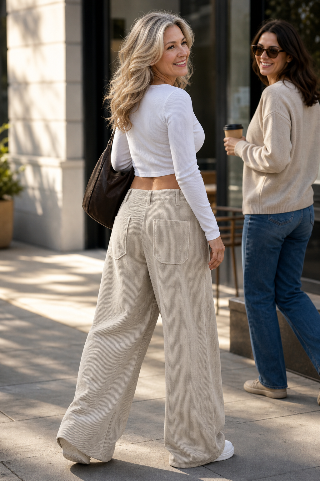 Wearbella – Spodnie z szerokimi nogawkami z kieszeniami