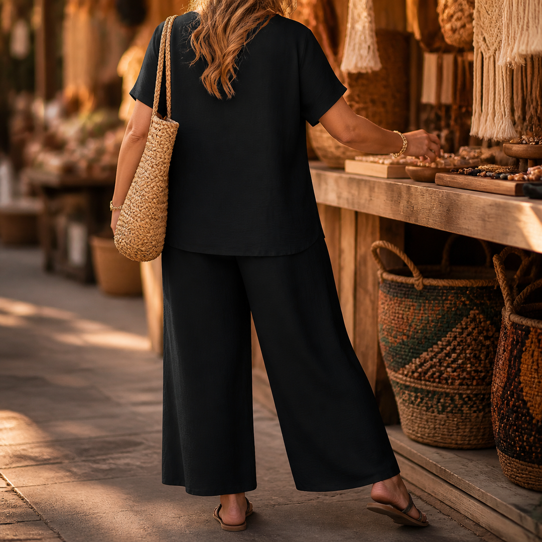 Rivelle – Damski Luźny Zestaw Plus-Size w Dwu Częściach