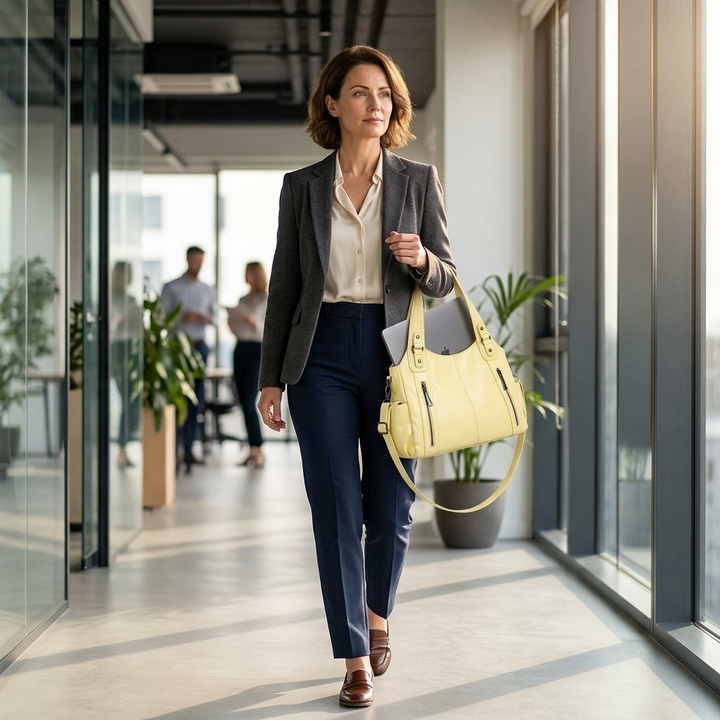 Sovana – Miękka torba na ramię z paskiem crossbody
