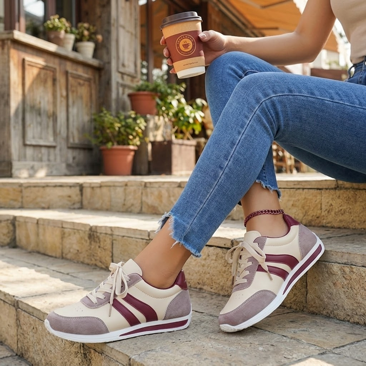 LunaWalk – Lekkie sneakersy w retro paski