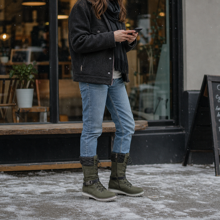 Snowbella – Zimowe Buty do Kolan z Boku na Zamek