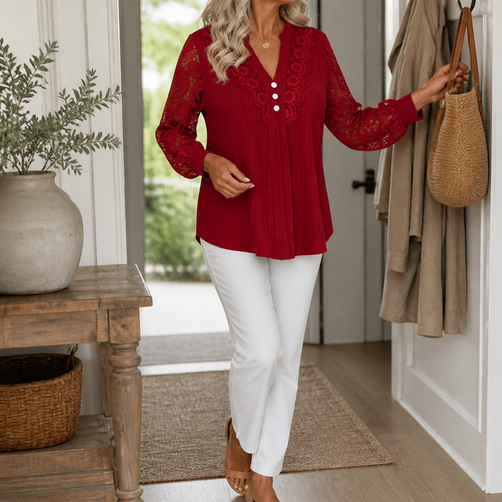 Wearbella – Top z koronkowymi rękawami, który porusza się z Tobą
