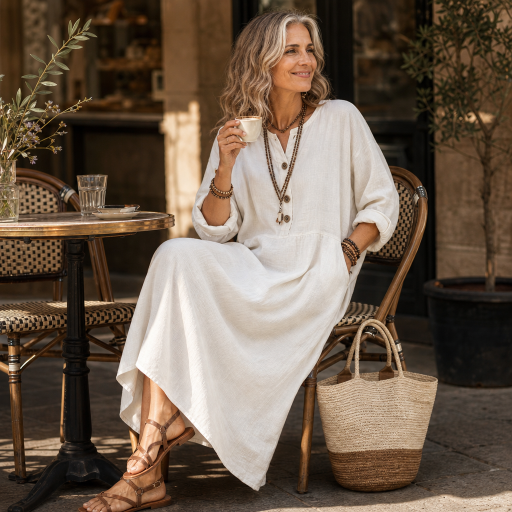 Wearbella – Bezrękawowa Sukienka Maxi z Kieszeniami