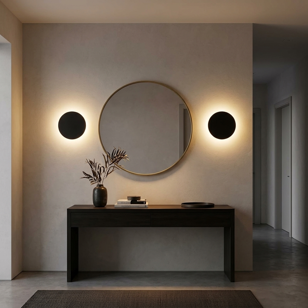 Lunaro – Lampa ścienna LED z podświetleniem Eclipse