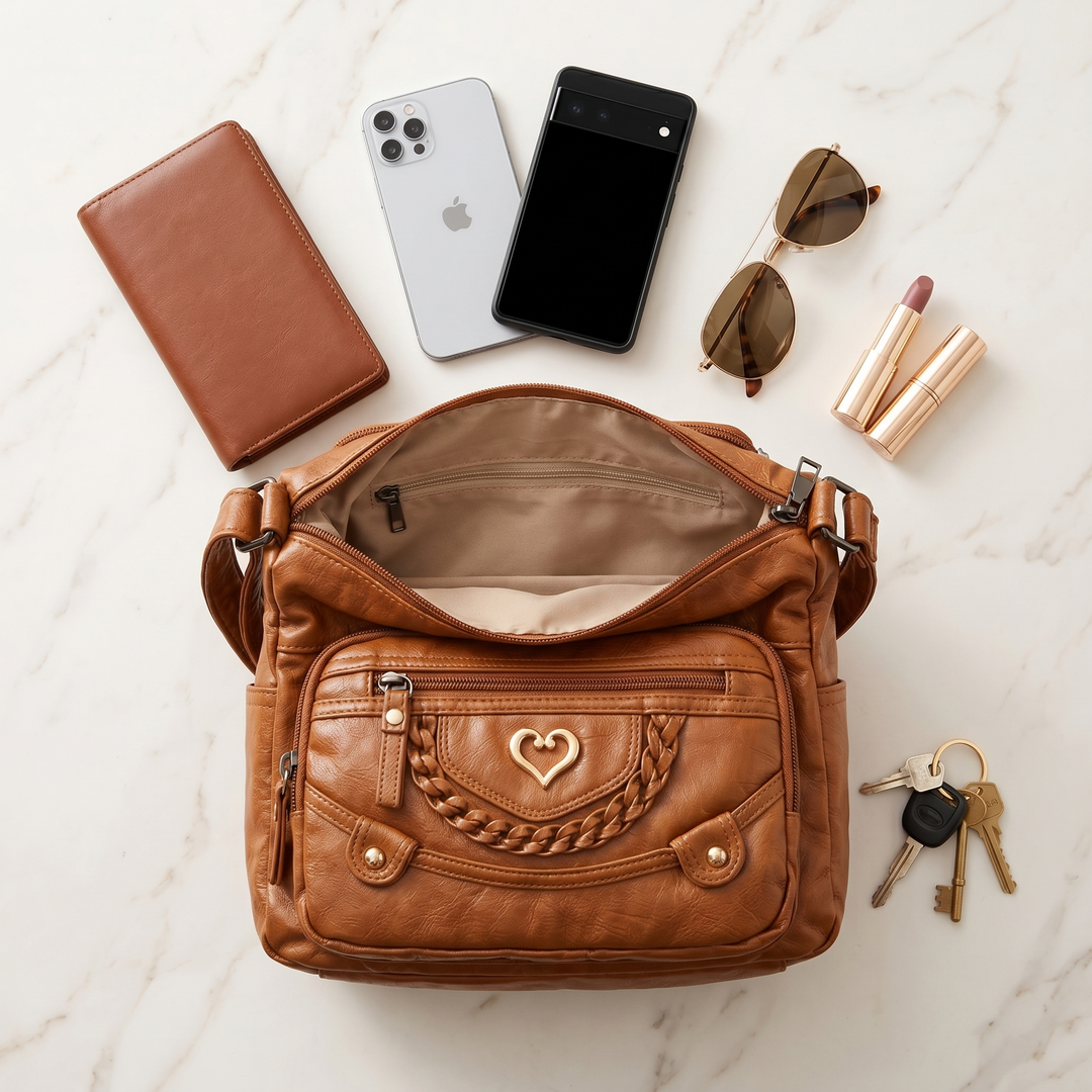 Veluna – Torba crossbody z wieloma kieszeniami do codziennego użytku
