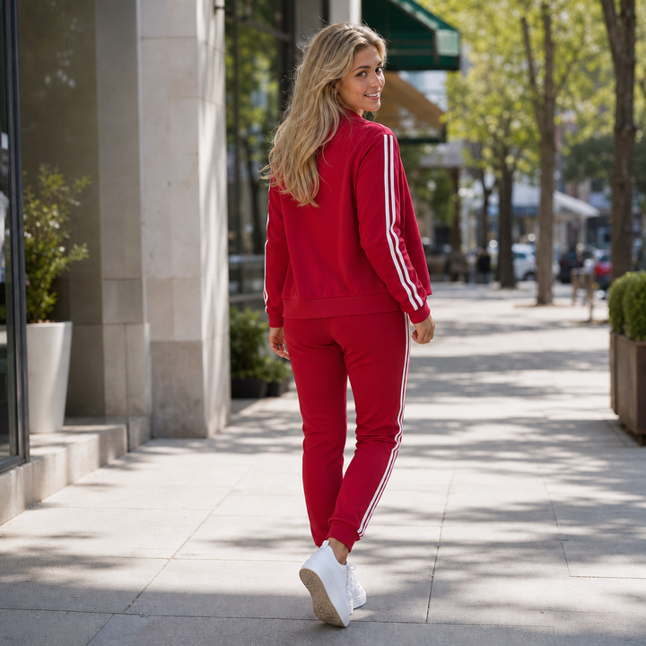 Wearbella – Zestaw 3-częściowy: Krótka kurtka, top i spodnie dresowe