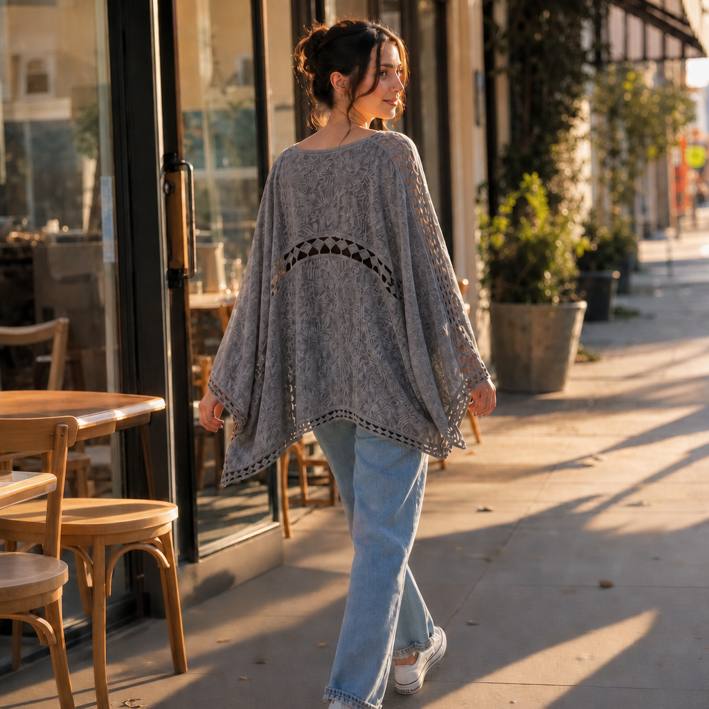 Wearbella – Kardigan z koronkowym wykończeniem, otwarty z przodu