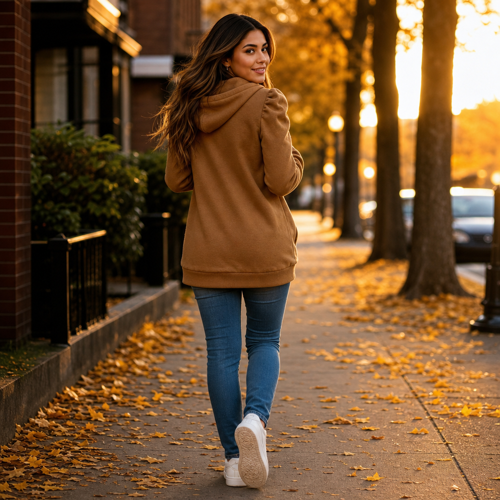 Coshvale – Bluza z kapturem z bufkami