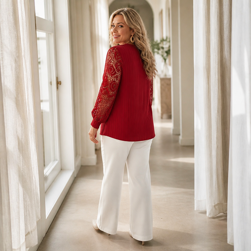 Wearbella – Top z koronkowymi rękawami, który porusza się z Tobą