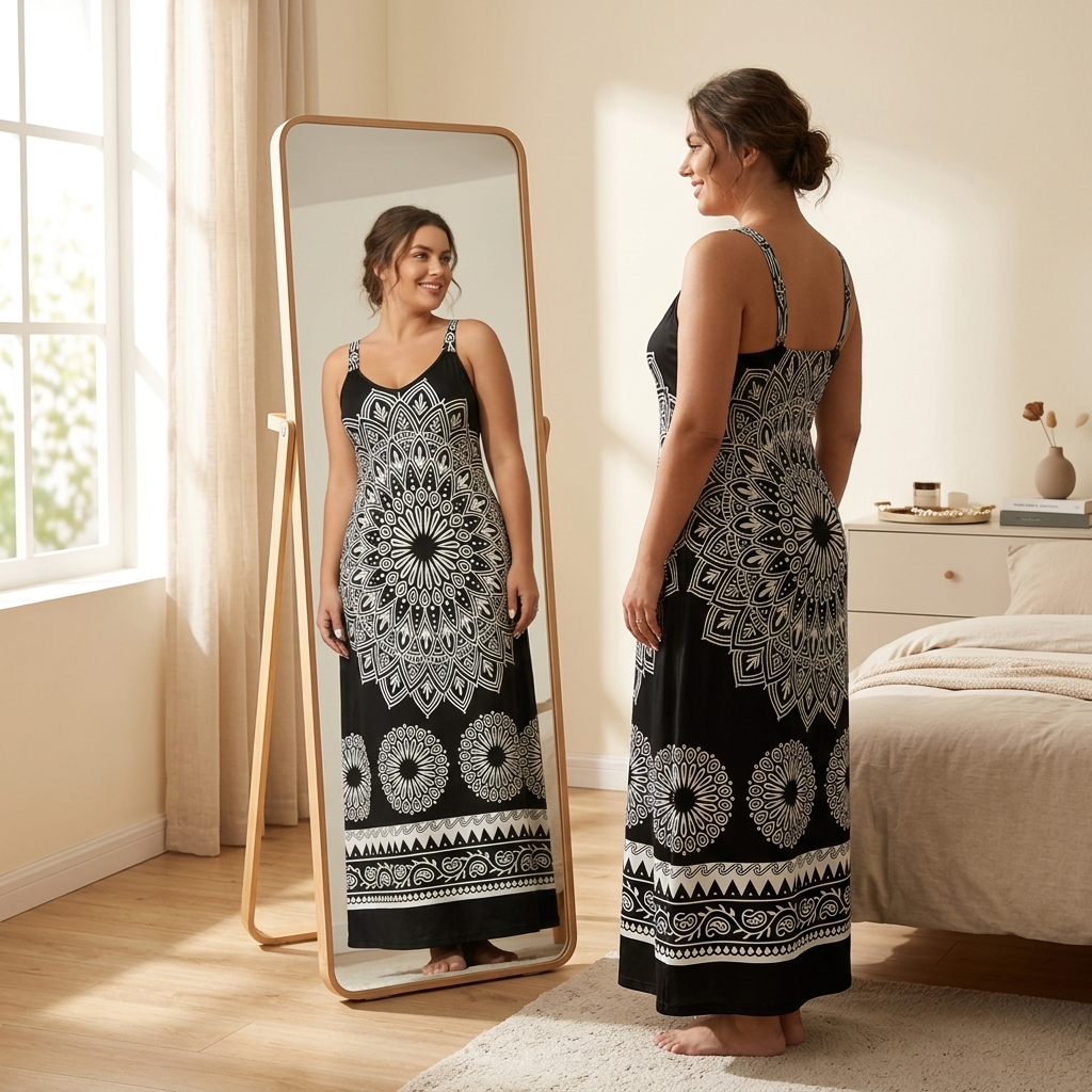 Mandara – Boho Mandala Maxi Dress
