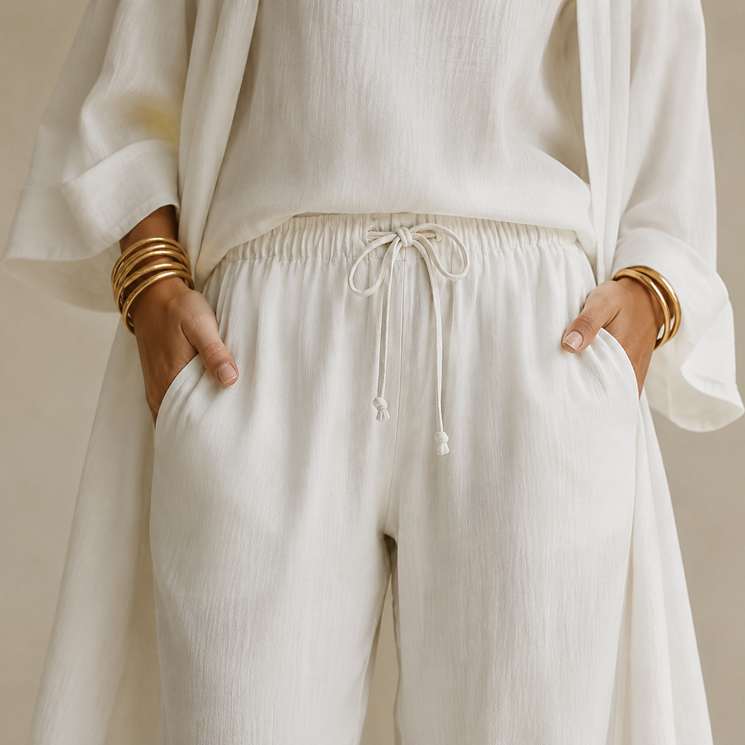 Eloria – Elegancki zestaw loungewear dla kobiet w 3 częściach