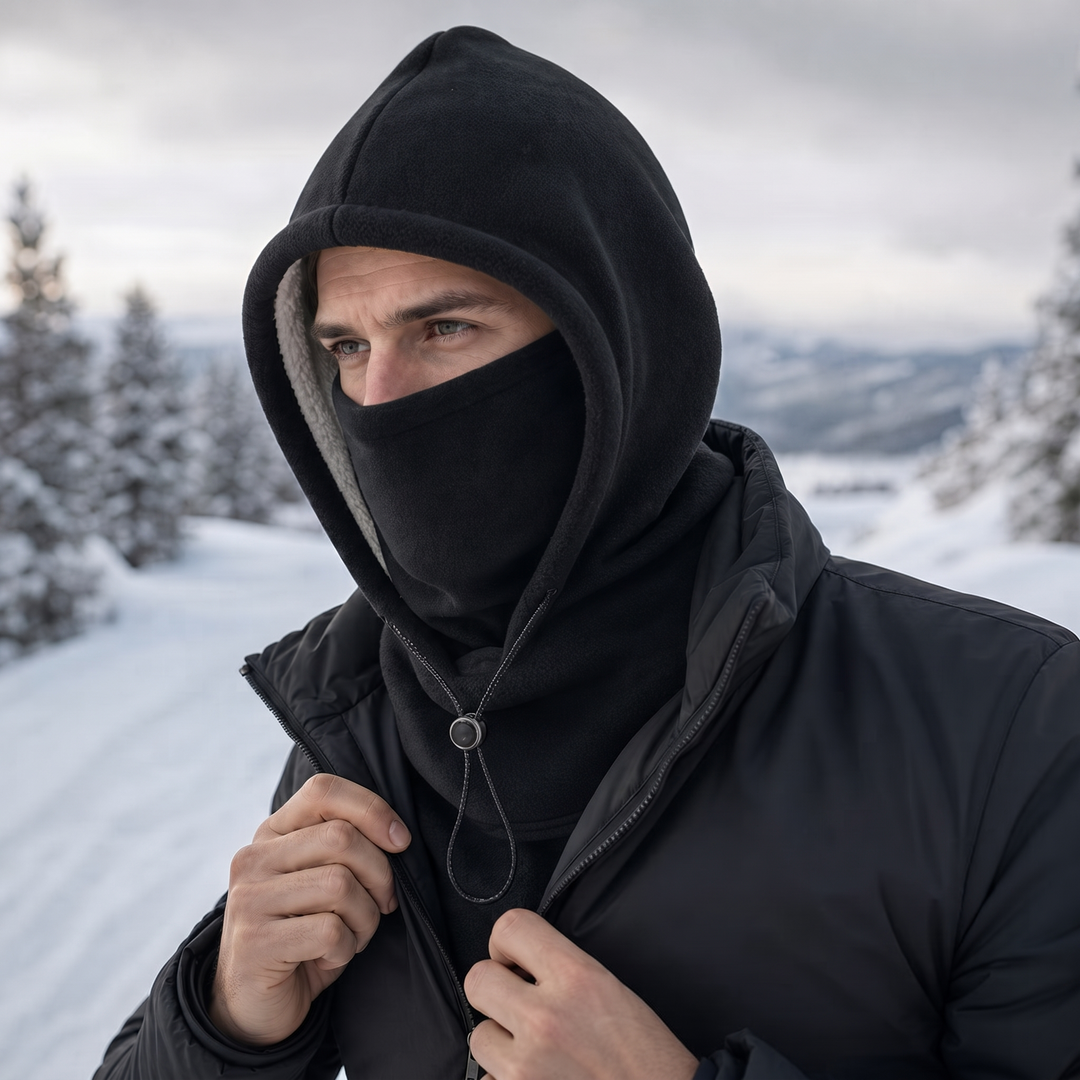 Windora – Balaklava z Fleece, Regulowana, Z Zakryciem Twarzy