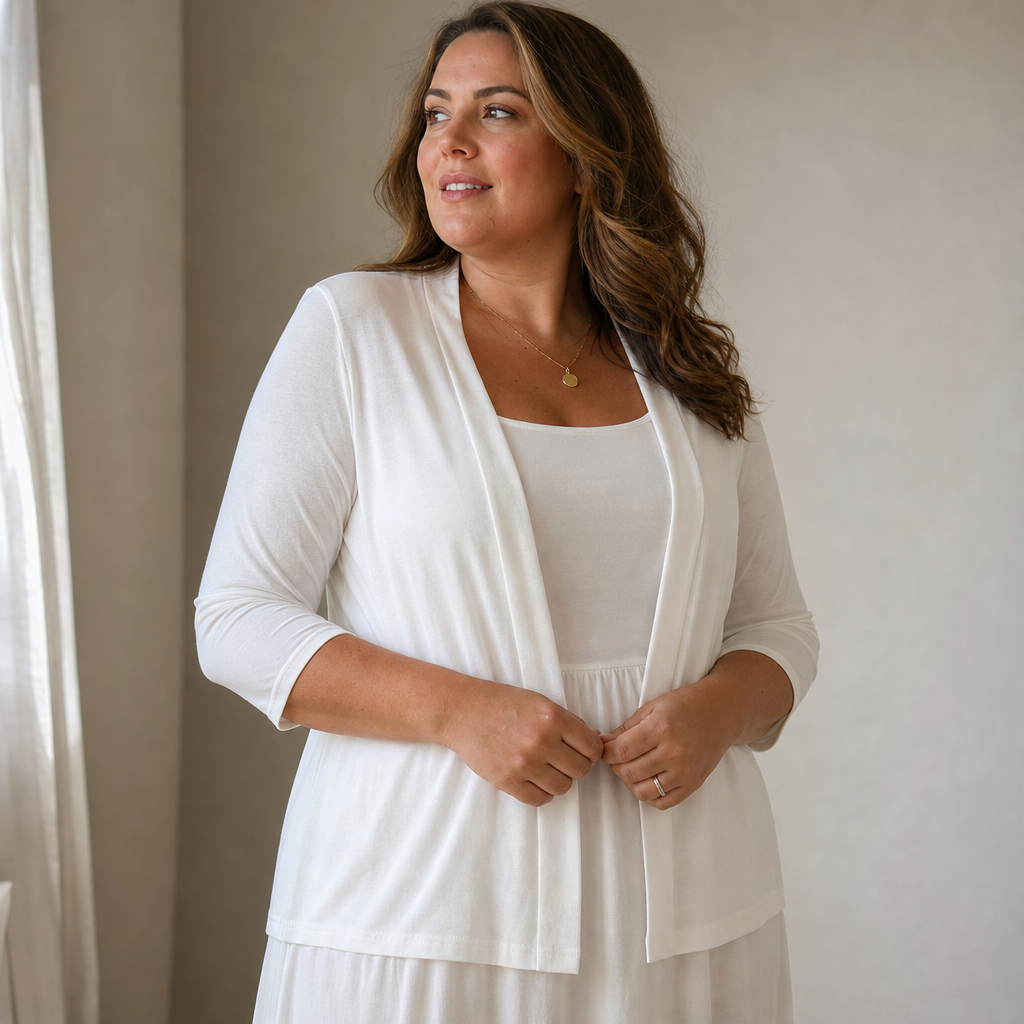 Wearbella – Kardigan dzianinowy półprzezroczysty z otwartym przodem