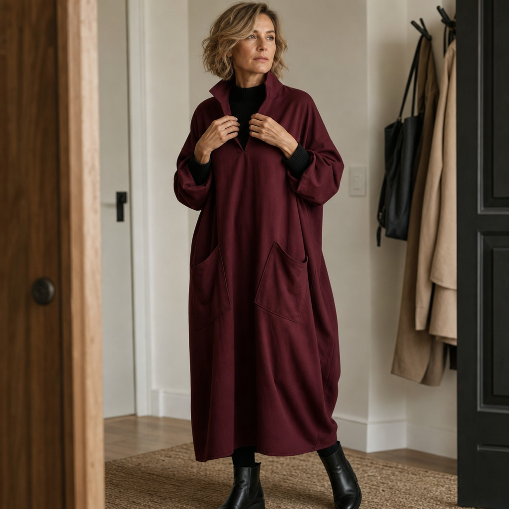 Wearbella – Sukienka Cocoon Taper z Mock Neck