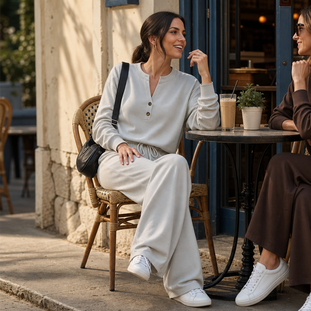 Wearbella – Zestaw z szerokimi nogawkami i paskiem