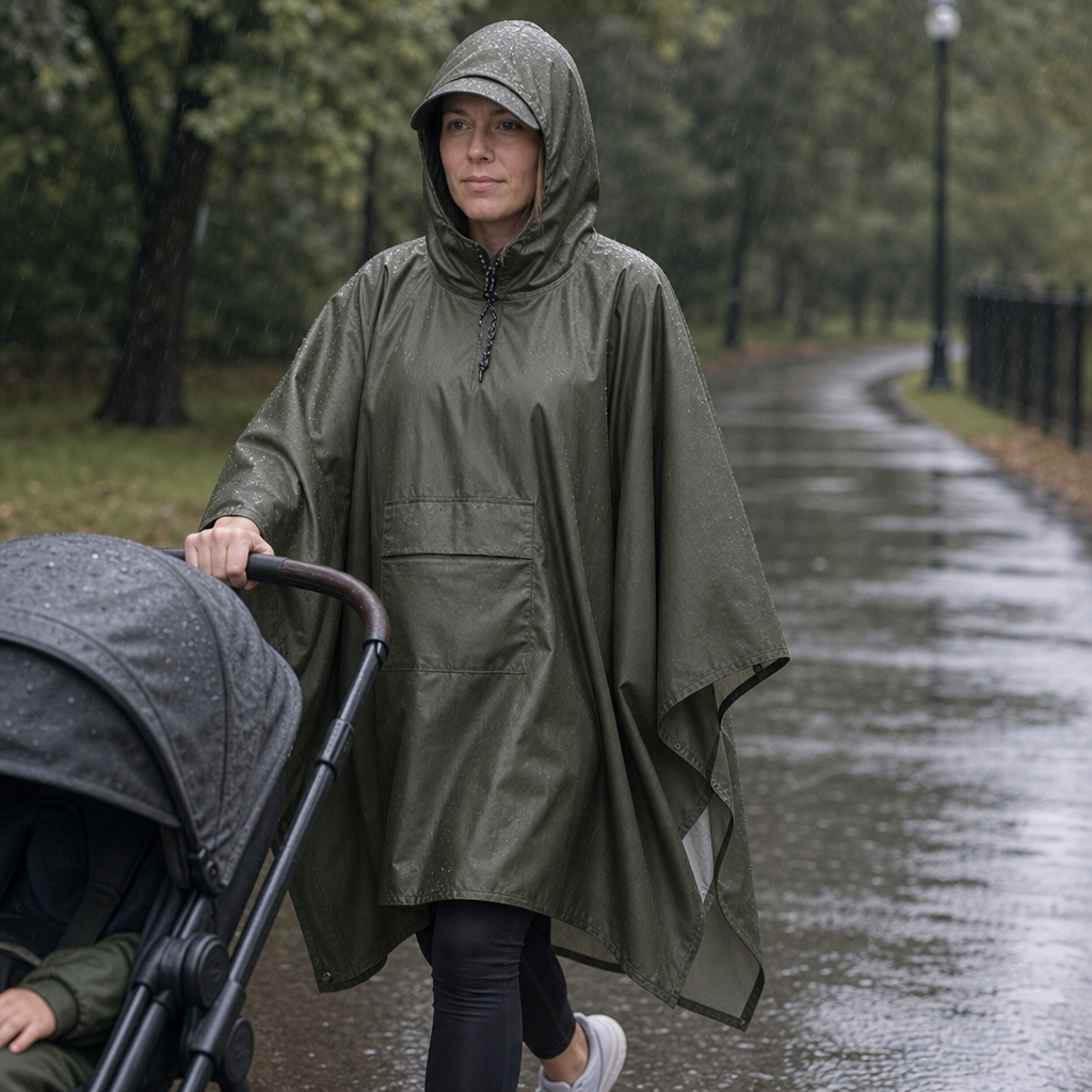 Zipdri – Pakowny Poncho Przeciwdeszczowe z Kapturem